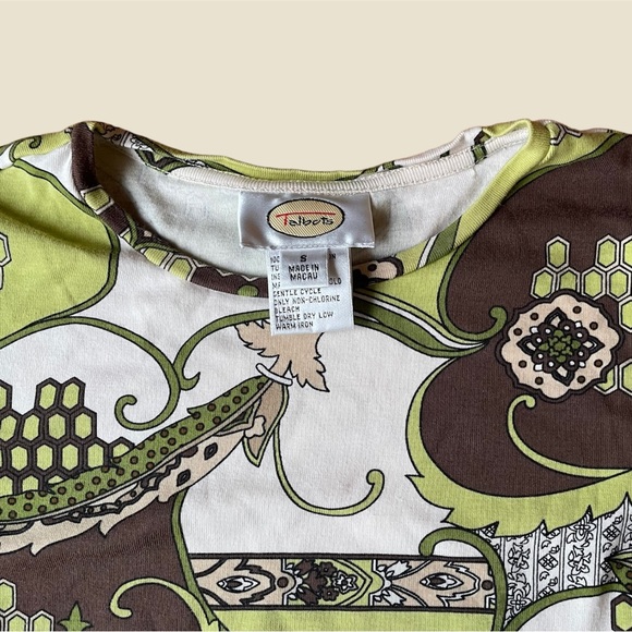 Talbots Abstract Longsleeve Shirt - Picture 2 of 3